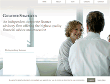 Tablet Screenshot of gleachershacklock.com